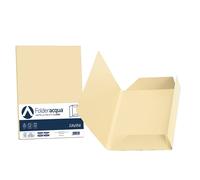 Favini A50R434 Luce&Acqua Cartelline in Cartoncino 3 Lembi, camoscio 02, 25 Pezzi