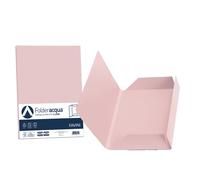 FAVINI - A50S434 - Cartelline 3 lembi Acqua - 200 gr - 24,5x34,5 cm - rosa - Favini - conf. 25 pezzi - 64430 - Conf. da 1 Pz. - A50S434