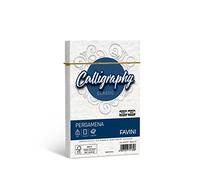 busta calligraphy pergamena - 120 x 180 mm - 90 gr - bianco 01 - favini - conf. 25 pezzi