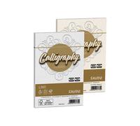 FAVINI - A57Q617 - Buste Calligraphy Lino - 120 x 180 mm - 120 gr - avorio 02 - Favini - conf. 25 pezzi - 57475 - Conf. da 1 Pz. - A57Q617