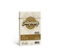 buste calligraphy lino - 120 x 180 mm - 120 gr - avorio 02 - favini - conf. 25 pezzi