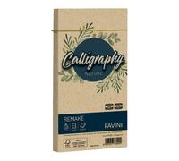 FAVINI - A57R253 - Busta Calligraphy Remake - 110 x 220 mm - 120 gr - spiaggia - Favini - conf. 25 pezzi - 100422 - Conf. da 1 Pz. - A57R253