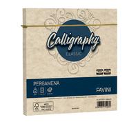 busta calligraphy pergamena - 170 x 170 mm - 90 gr - sabbia 02 - favini - conf. 25 pezzi