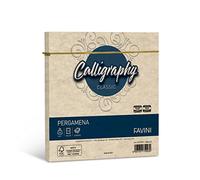 busta calligraphy pergamena - 170 x 170 mm - 90 gr - sabbia 02 - favini - conf. 25 pezzi