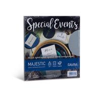 busta special events - 170 x 170 mm - 120 gr - argento - favini - conf. 10 buste
