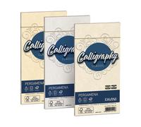 FAVINI - A57W203 - Busta Calligraphy pergamena - 110 x 220 mm - 90 gr - oro 03 - Favini - conf. 25 pezzi - 38419 - Conf. da 1 Pz. - A57W203