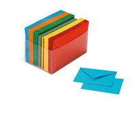 FAVINI - A57X154 - Scatola 100 cartoncini (200gr) + 100 buste (90gr) - arcobaleno - formato 9 - Favini - 72131 - Conf. da 1 Pz. - A57X154