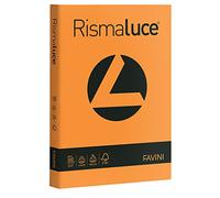 carta colorata favini rismaluce colori forti 140 g/m² a4 arancio 56 - risma da 200 fogli - a65e204
