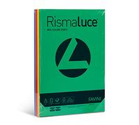carta colorata favini rismaluce colori forti 140 g/m² a4 mix 6 colori risma da 200 fogli - a65x214