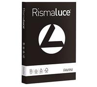 Favini A67A134 Cartoncino Colorato Rismaluce, nero 63, 125 fogli