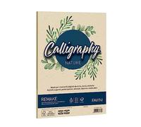 Favini A690664 Calligraphy Nature Remake colore Perla 120 gr/m2 formato A4 21x29,7 cm 50 fogli ideali per Inviti Partecipazioni Diplomi Menù Made in Italy