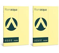 Favini A692544 Rismacqua colore GIALLO CHIARO confezione da 100 cartoncini da 200gr Formato A4 (21x29,7 cm) Made in Italy