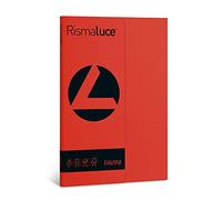 Favini A69C144 Rismaluce Small colore ROSSO SCARLATTO confezione da 100 fogli di carta da 90gr Formato A4 (21x29,7 cm) Made in Italy