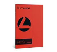 Favini A69C544 Rismaluce colore SCARLATTO confezione da 50 cartoncini da 200gr Formato A4 (21x29,7 cm) Made in Italy
