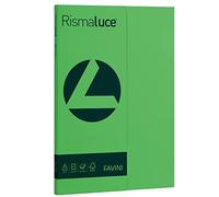 carta colorata favini rismaluce colori forti 90 g/m² a4 - risma da 100 ff verde - a69d144
