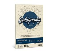 carta calligraphy pergamena - a4 - 190 gr - naturale 06 - favini - conf. 50 fogli