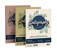 Favini A69Q244 Calligraphy Nature Alga colore Avorio 90 gr/m2 formato A4 21x29,7 cm 50 fogli ideali per Inviti Partecipazioni Diplomi Menù Made in Italy