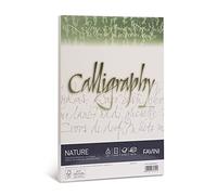 Favini A69Q344 Calligraphy Nature Alga colore Avorio 50 cartoncini da 200 gr/m2 formato A4 21x29,7 cm ideali per Inviti Partecipazioni Diplomi Menù Made in Italy