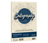 carta calligraphy pergamena - a4 - 190 gr - naturale 06 - favini - conf. 250 fogli