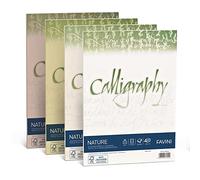 carta calligraphy nature - a4 - 100 gr - giallo agrumi - favini - conf. 50 fogli
