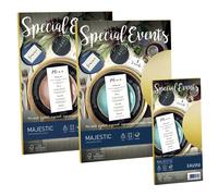 FAVINI - A69T154 - Carta metallizzata Special Events - A4 - 120 gr - azzurro - Favini - conf. 20 fogli - 53508 - Conf. da 1 Pz. - A69T154