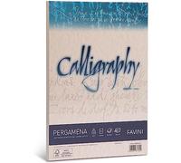 Favini A69U084 Calligraphy Pergamena Liscio, 21 x 29.7 cm, sabbia
