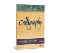 Favini A69W084 Calligraphy Pergamena Liscio, 21 x 29.7 cm, oro