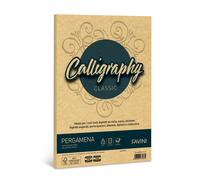 Favini A69W084 Calligraphy Pergamena Liscio, 21 x 29.7 cm, oro Single