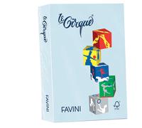 FAVINI - A71T504 - Carta Le Cirque - A4 - 80 gr - celeste pastello 101 - Favini - conf. 500 fogli - 32855 - Conf. da 1 Pz. - A71T504