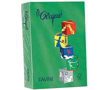 carta colorata favini le cirque a4 160 g/m² colori forti - risma da 250 fogli verde bandiera - a74d304