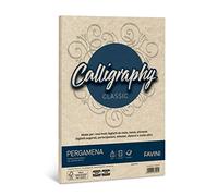 Favini Calligraphy carta pergamena A4 21x29,7cm conf da 50 fogli da 90 gr/mq colore sabbia