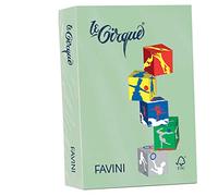 carta colorata favini le cirque a3 80 g/m² colori tenuti - risma da 500 fogli verde - a71p353