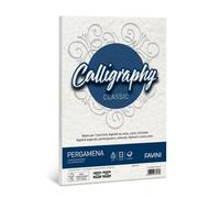 carta calligraphy pergamena - a4 - 190 gr - bianco 01 - favini - conf. 50 fogli