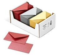 FAVINI scatola 150cartoncini 250gr+150 buste 120gr rosso-oro-argento formato 4 f