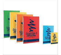 Favini Schizza e strappa Bianco A5 150fogli quaderno per Scrivere - Confezione da 5