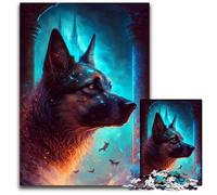 Favola del Pastore Tedesco,Puzzle da 1000 Pezzi per Adulti,Puzzle Difficili per Adulti,Rompicapo Sfidante per Adolescenti,Divertimento per la Serata di Giochi in Famiglia,26X38CM/10,23x14,96 Pollici