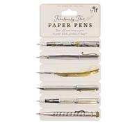 Favolose matite di carta piatte, penna a inchiostro nero, segnalibro per studenti, scrapbooking marcatore, dimensioni tascabili, per scrapbooking, marcatura (13 x 23,5 cm)