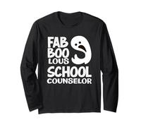 Favoloso Boo Lous School Counselor Spirito di Halloween Maglia a Manica