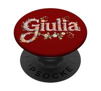 Favoloso Nome GIULIA Ragazza Cottagecore Mamma Gardencore PopSockets PopGrip Adesivo