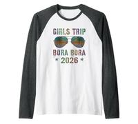 Favoloso Viaggio per Ragazze Bora Bora 2026 Vacay Beaching Travel Maglia con Maniche Raglan