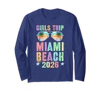 Favoloso Viaggio Ragazze Miami Beach 2026 Vacay Beaching Travel Maglia a Manica