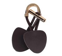 FAVOMOTO 1 Paio Fibbia in Pelle di Corno di Metallo Bottoni di Chiusura Borsone Clip di Chiusura in Pelle Alamari del Cappotto di Pelle Grossi Bottoni Pelliccia Capi di Abbigliamento Cuoio