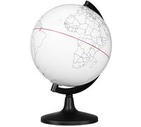 FAVOMOTO Modello educativo FAI DA TE Colorazione Graffiti Blank Globe Paint Your Own Educational Globe Incompiuto Modello Cancellabile Colorazione Graffiti Vuoto Rotante Mappa del Mondo s