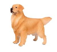 FAVOMOTO Ornamento Di Golden Retriever Modello Di Cane in Plastica Modello Di Golden Retriever Arredamento Da Scrivania Per Cani Figurina Di Nozze Impostore Bambino Piccolo Cane Numero