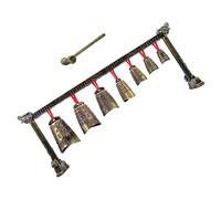 FAVOMOTO Rintocchi Carillon Cinesi Retrò Carillon Di Buddista Carillon Di Meditazione Della Campana a Mano Campanelli Di Preghiera Strumenti Arpa Gong Cina Metallo Lega