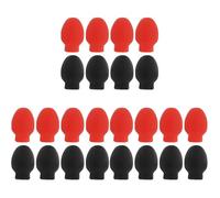 FAVOMOTO Set di 24 bacchette per batteria Mute Bass Drum Drum Drum Practice Pads Silicone Drumstick Practice Tip Marching Practice Tip Drum Stick Practice Tip Damper Percussioni Bacchette Gomma