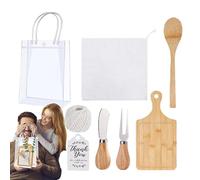 Favori di festa di doccia nuziale, prezzo di gioco doccia per bambini,La festa di goccia di formaggio con cucchiaio di legno favorisce 8 pezzi Game Sobers | Fourk all'ingrosso piccola borsa eucalipto