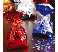 Favorit 100 Buste di colore Argento Metallizzato. Misura 25x40 cm