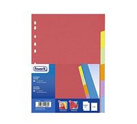 Separatore - 6 tacche - cartoncino colorato 240 gr - 21x29,7 cm - multicolore - Favorit