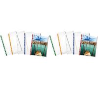 Favorit 100460029 - Buste Trasparenti, Foratura Universale, 21 x 29.7 cm, Giallo (Confezione da 2)